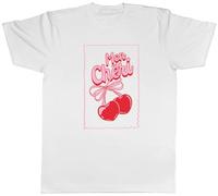 Shopagift Mon Cheri Cherry Fruit Lover National Cherry Day Mens T-Shirt Tee White