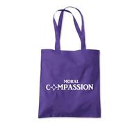 Shopagift Moral Compassion Tote Shopping Beach Bag 10 Litres Capacity - 42cm x 38cm