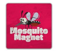 Shopagift Mosquito Magnet Funny Magnat Day 2 Pack Coasters - 9cm x 9cm