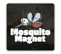 Shopagift Mosquito Magnet Funny Magnat Day 2 Pack Coasters - 9cm x 9cm
