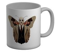 Shopagift Moth Man Mug Folklore Urban Legend White 11oz Large Gift Ceramic Cup