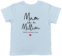 Shopagift Mum in A Million Happy Mother's Day Childrens Kids T-Shirt Light Blue