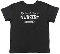 Shopagift My First Day at Nursery Childrens Kids T-Shirt Black