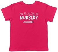 Shopagift My First Day at Nursery Childrens Kids T-Shirt Pink