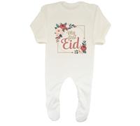 Shopagift My First Eid Botanical Bloom Floral Frame Baby Romper Boys Girls