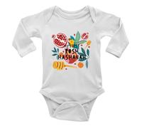 Shopagift My First Rosh Hashanah Festival Baby Vest Bodysuit Boys Girls L/S