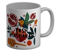 Shopagift My First Rosh Hashanah Festival Mug White 11oz Large Ceramic Cup