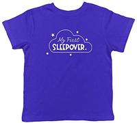Shopagift My First Sleepover Childrens Kids T-Shirt Blue
