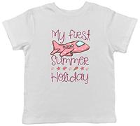 Shopagift My First Summer Holiday Kids Childrens T-Shirt White