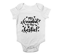 Shopagift My Grandad is My Bestie Baby Vest Bodysuit White