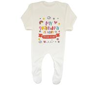 Shopagift My Grandpa is Special Baby Grow Romper Suit Grandparents Day Boys Girls Gift White