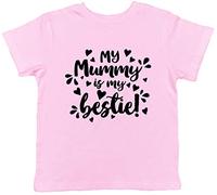Shopagift My Mummy is My Bestie Childrens Kids T-Shirt Light Pink