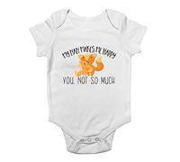 Shopagift My Nan Makes me Happy, You not so Much Baby Vest Bodysuit White