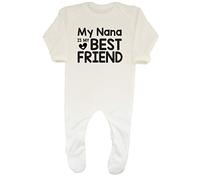 Shopagift My Nana is My Best Friend Cute Baby Romper White