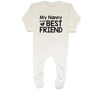 Shopagift My Nanny is My Best Friend Cute Baby Grow Romper Suit White