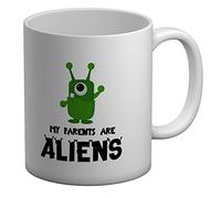 Shopagift My Parents are Aliens White 11oz Large Mug Cup