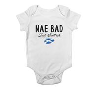 Shopagift Nae Bad Just Scottish Scotland Phrase Funny Baby Grow Vest Bodysuit Boys Girls