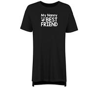 Shopagift Nanny Is My Best Friend Nightie Nightshirt Black