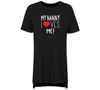 Shopagift Nanny Loves Me Nightie Nightshirt Black