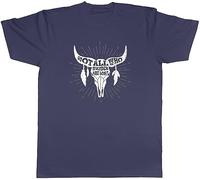 Shopagift Native American Mens T-Shirt Not All Who Wander are Lost Tee Gift Navy Blue