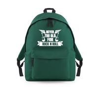 Shopagift Never Too Old For Rock and Roll Backpack Rucksack 18 Litres Capacity - 42cm x 31cm x 21cm