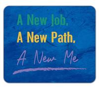 Shopagift New Job New Path New Me Mouse Mat Pad Career Change Promotion Progression 24cm x 19cm