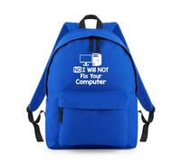 Shopagift No I Will Not Fix Your Computer Tech PC Laptop Backpack Rucksack 18 Litres Capacity - 42cm x 31cm x 21cm