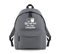Shopagift No I Will Not Fix Your Computer Tech PC Laptop Backpack Rucksack 18 Litres Capacity - 42cm x 31cm x 21cm
