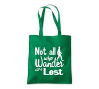 Shopagift Not All Who Wonder Are Lost Tote Shopping Beach Bag 10 Litres Capacity - 42cm x 38cm