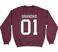 Shopagift Number 1 - Grandad Unisex Sweatshirt Jumper Maroon