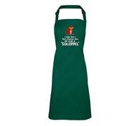 Shopagift Oh Look a Squirrel Apron Mens Womens Cooking BBQ Chef DIY Cook - Green