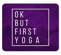 Shopagift Ok but First Yoga Mouse Mat Pad Gift 24cm x 19cm