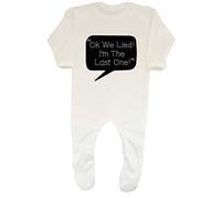 Shopagift Ok We Lied I'm The Last One Baby Grow Romper Suit White
