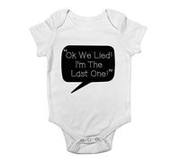 Shopagift Ok We Lied I'm The Last One Baby Vest Bodysuit White