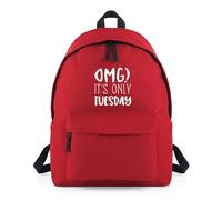 Shopagift OMG It's Only Tuesday Funny Joke Backpack Rucksack 18 Litres Capacity - 42cm x 31cm x 21cm