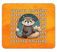 Shopagift Otterly Amazing Mouse Mat Pad Love Otters 24cm x 19cm