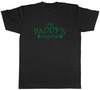 Shopagift Paddy's Irish Pub Mens T-Shirt St Patrick's Day Tee Black