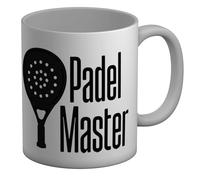 Shopagift Padel Master Racket Small Court Game Mug White 11oz Large Ceramic Cup
