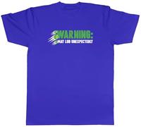 Shopagift Padel Racket Sport Warning May Lob Unexpectedly Mens T-Shirt Tee Blue