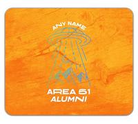 Shopagift Personalised Any Name Area 51 Alumni Funny Alien Mouse Mat Pad 24cm x 19cm