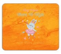 Shopagift Personalised Any Name Born to Rule Bunny Princess Mouse Mat Pad 24cm x 19cm