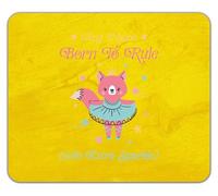 Shopagift Personalised Any Name Born to Rule Fox Princess Mouse Mat Pad 24cm x 19cm