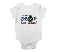 Shopagift Personalised Any Name Drop the Beat DJ Deejay Decks Baby Grow Vest Bodysuit Boys Girls
