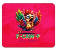 Shopagift Personalised Any Name F-CAW-F Chicken Funny Mouse Mat Pad 24cm x 19cm