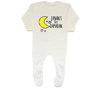 Shopagift Personalised Any Name First Ramadan Baby Romper Moon Star Muslim Islam Celebration Boys Girls White