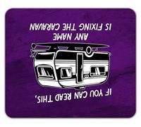 Shopagift Personalised Any Name is Fixing the Caravan Funny Mouse Mat Pad 24cm x 19cm
