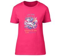 Shopagift Personalised Any Name Keeper of The Last Unicorn Womens T-Shirt Ladies Tee