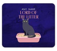 Shopagift Personalised Any Name Lord of the Litter Funny Mouse Mat Pad 24cm x 19cm