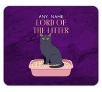Shopagift Personalised Any Name Lord of the Litter Funny Mouse Mat Pad 24cm x 19cm