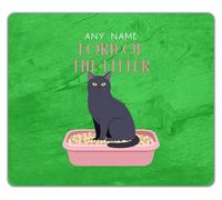 Shopagift Personalised Any Name Lord of the Litter Funny Mouse Mat Pad 24cm x 19cm